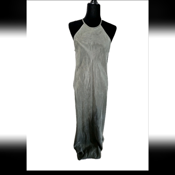 J. Crew Women's Green Amber Slip Dress In Cupro Blend In Cool Cypress 10 - Picture 2 of 11